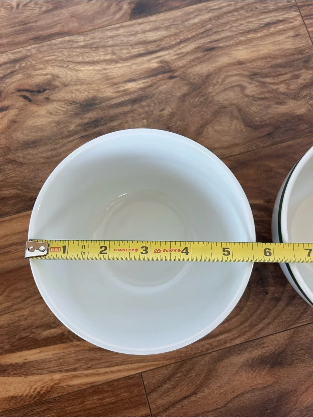 Williams Sonoma Brasserie Green Rim Soup Cereal Bowl Made Japan 5.5” Set of 2